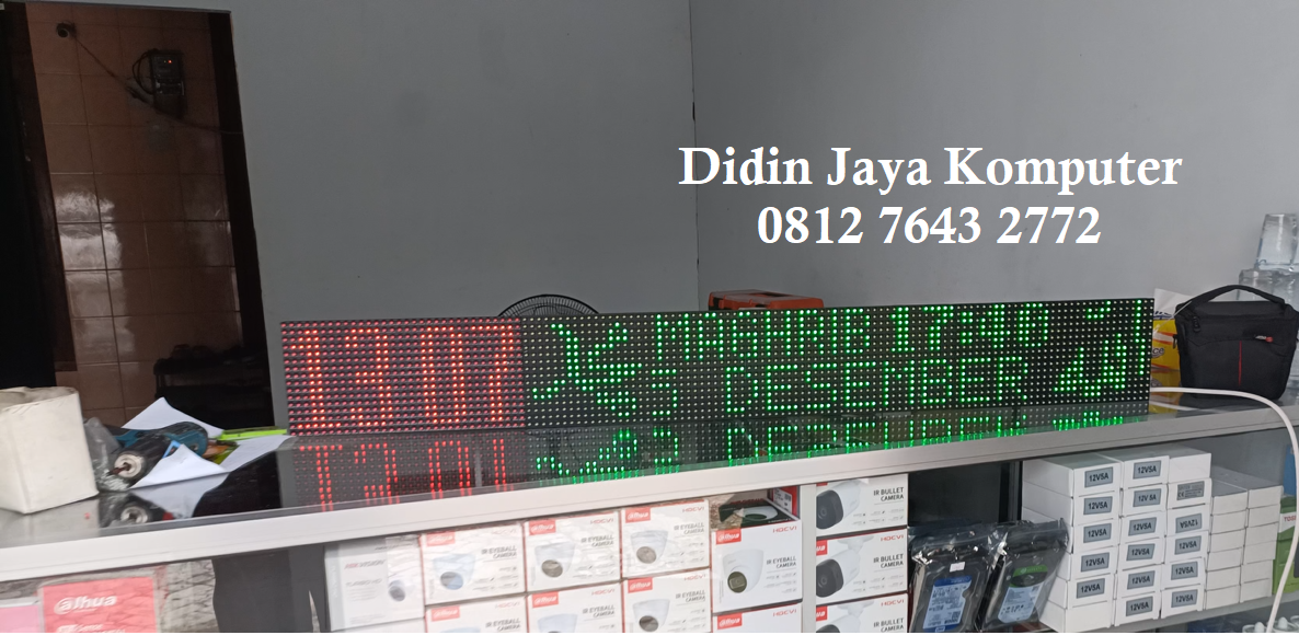 <p>Jadwal sholat otomatis dengan ukuran 20x132cm dan warna merah hijau. Warna merah dan hijau adalah perpaduan warna yang pas untuk jadwal sholat dan merupakan warna yang populer dan sudah banyak digunakan untuk jadwal sholat di masjid maupun mushola. Ukuran jadwal sholat ini juga pas tidak terlalu besar dan juga tidak terlalu kecil.</p>